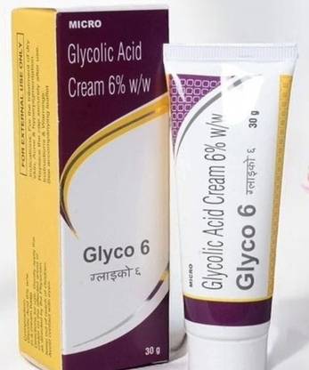 glyco-6 6 Cream - Advanced Glycolic Acid Formula for Skin Rejuvenation (30g) - Single Pack