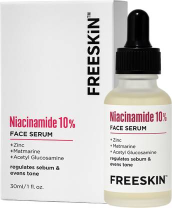 Free Skin 10% Niacinamide Face Serum with Zinc | Oil Control & Pore Minimizing Formula | Fights Blemishes, Evens Skin Tone & Enhances Clarity | Suitable for All Skin Types
