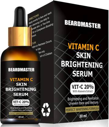 BEARDMASTER Vitamin C Serum for face Whitening, Pigmentation, Glowing, Oily Skin, Acne Scars, Brightening, Fairness, Anti-Aging Skin Repair with Hyaluronic Acid