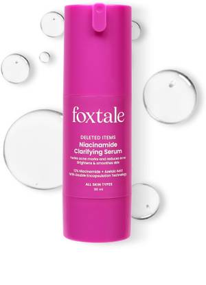 Foxtale 12% Niacinamide Serum with Azelaic Acid|Reduce acne, marks in 14 days