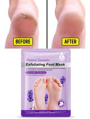 rutva Lavender Exfoliating Foot Mask – Dry, Cracked Heel Repair