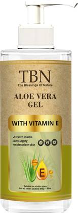 TBN Aloe Vera Gel with Vitamin E For Skin Acne, Scars, Dark spots Face & Hair Care