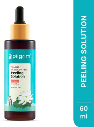 Pilgrim 25% AHA + 2% BHA + 5% PHA Peeling Solution Face Serum for Exfoliation|Detan