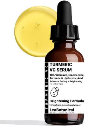 Leabotanical Radiance + Turmeric VC Serum | Clear & Brighter skin | Spot free | Reduce Pigmentation | Pure Turmeric Added