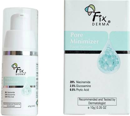 Fixderma 20% Niacinamide Pore Minimizer Face Serum, Tighten Open Pores & Fades Acne scars