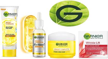 GARNIER Brightening and Anti-Aging Routine Morning Combo pack