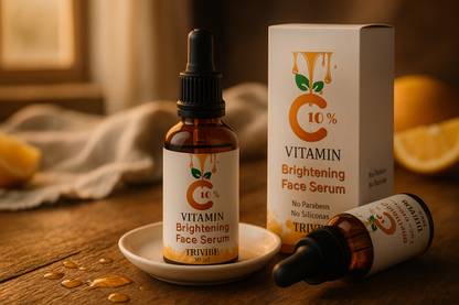 TRIVIBE Vitamin C Serum for Face Brightening, Anti Aging & Dark Spot Removal