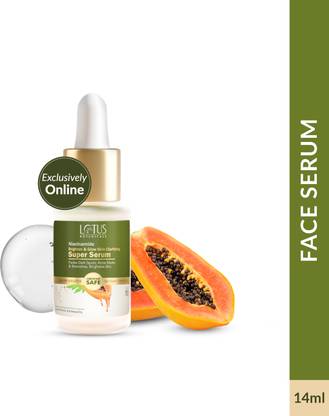 Lotus Botanicals Niacinamide Brighten & Glow Skin clarifying Super serum | Fades Dark, Acne Spots