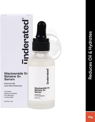 UNDERATED Niacinamide 5% Betaine 3% Serum |30ml