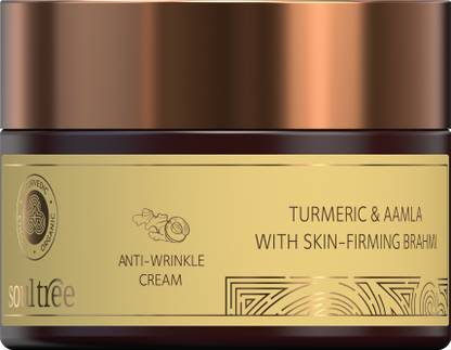 SoulTree Anti-Wrinkle Cream With Turmeric, Aamla & Skin Firming Brahmi, For Dry to Normal Skin
