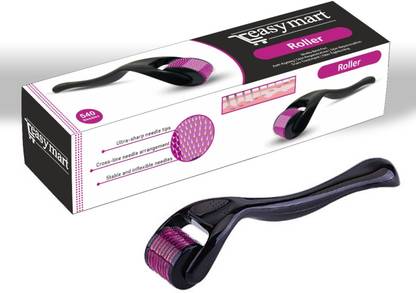 Easymart Premium Derma Roller 0.5mm 540 Micro Needles For Hair Growth, Acne Scars Removal