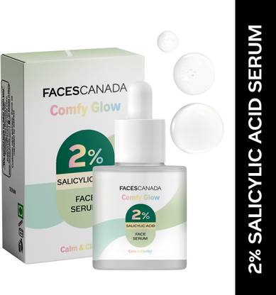 FACES CANADA Comfy Glow 2% Salicylic Acid Face Serum | Clears Acne & Blackheads