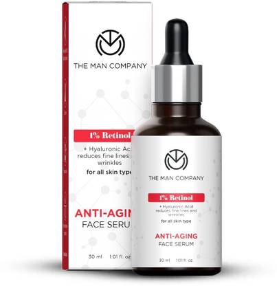 THE MAN COMPANY 1% Retinol Anti-Aging Face Serum for Men To Reduce Fine Lines & Wrinkles