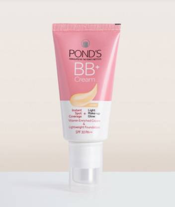 POND's New BB+ Cream Instant Spot Coverage + Light Make-up Glow Ivoryy ( 30gm)