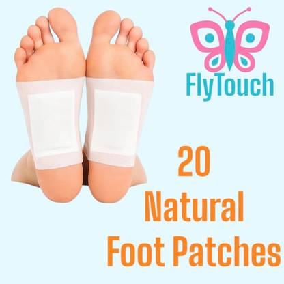 FlyTouch Body Cleansing Foot Patches with Bamboo Charcoal and Vitamin C