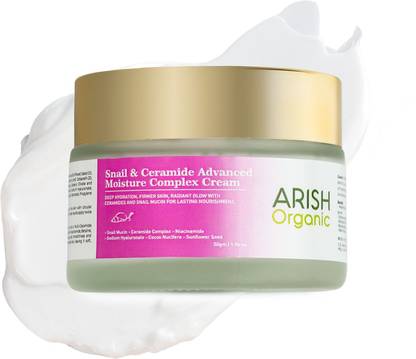 ARISH BIO-NATURAL Snail & Ceramide Advanced Moisture Complex Cream | Deep Hydration, Firmer Skin, Radiant Glow