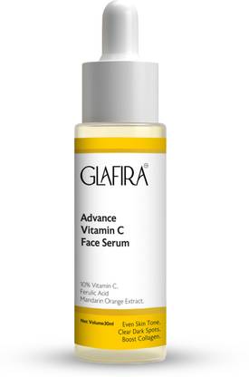 GLAFIRA 10% Vitamin C Serum With Hyaluronic Acid & Papaya Ext For Skin Brightening