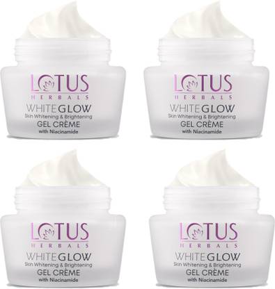 LOTUS Whiteglow Skin Whitening & Brightening Gel Cream SPF 25(Pack of 4) (40g * 4)