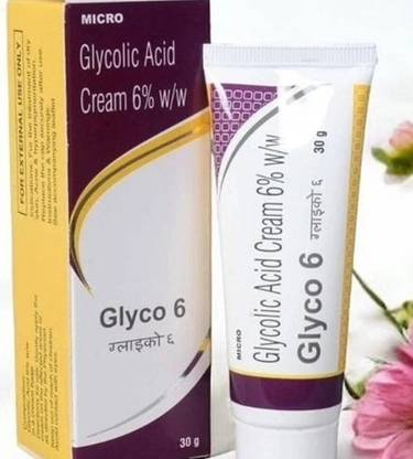 glyco-6 Cream - Powerful Glycolic Acid Exfoliating Cream (30g) - Single Pack for Smoother Skin
