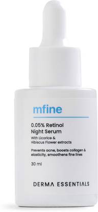 MFine 0.05% Retinol Night Serum for Youthful & Firm Skin Paraben & Sulphate Free