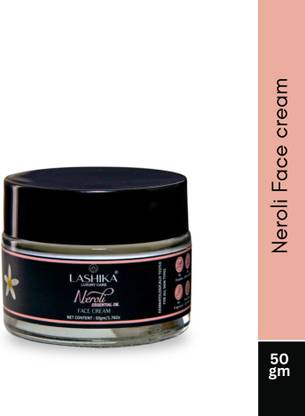 Lashika Neroli Face Cream for radiant elegance and timeless beauty with (AHA), Beta Hydroxy Acids (BHA), Aloe Vera, Ceramides, Peptides, and an array of meticulously selected natural extracts to add a luxurious glow to your face infused with Neroli essential oil