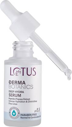 LOTUS DERMA BOTANICS Deep Hydra Serum Peptide+Papaya Extract | Reduce Fine Lines & Build Skin Barrier