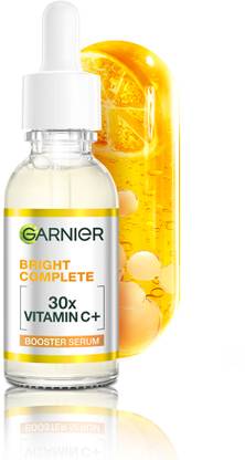 GARNIER Vitamin C + Face Serum for Skin Brightening with 2% Niacinamide & 0.5% BHA
