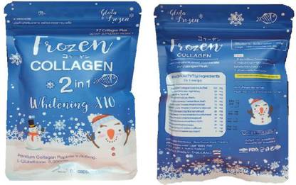 FROZEN Collagen 2in1 Whitening x10 with Premium Collagen 9000mg & L-Glutathione 3000mg