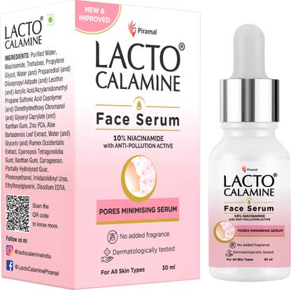 Lacto Calamine 10% Niacinamide Face Serum Minimize Pores & Pigmentation Suitable all skin types