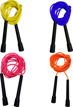 LYGER Jump Rope for Fitness and Exercise with Plastic Handles Tangle-Free for Workout Freestyle Skipping Rope