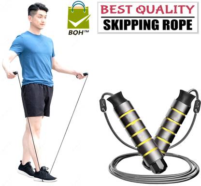 Best-Quality-Hub Jump Ropes for Fitness for Women Men and Kids, Slim Body at Home School Gym Freestyle Skipping Rope