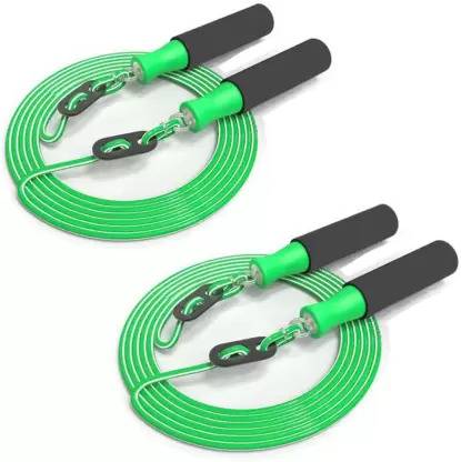 ANTINA Skipping Rope for Jumping | Rope Speed Skipping | Adjustable Jump Rope (Pack 2) Ball Bearing Skipping Rope