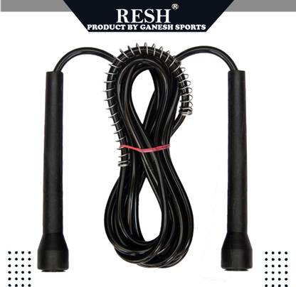 Resh (Black) Skipping Rope Freestyle Skipping Rope (Black, Length: 275 cm) deal from flipkart Resh (Black) Skipping Rope Freestyle Skipping Rope (Black, Length: 275 cm) deal from flipkart
