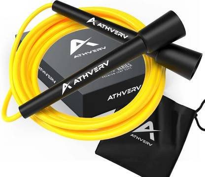 ATHVERV Adjustable Skipping Rope for Men,Women&Kids,Speed Jump Rope for Exercise Workout Speed Skipping Rope