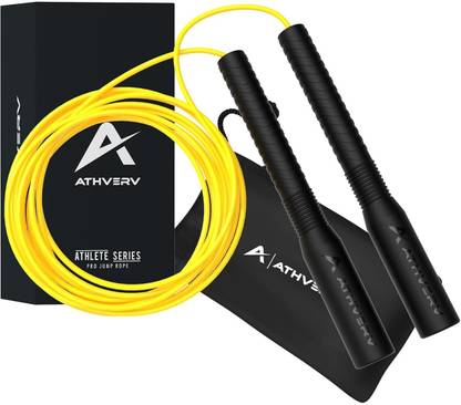 ATHVERV Pro Freestyle Long Handles Jump Rope, 4mm Skipping Rope for tricks Speed Skipping Rope