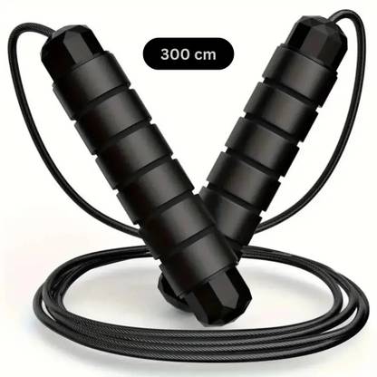 Shopeleven Fast Weight Loss, Fitness Adjustable Foam Handles for Effective Cardio Training Ball Bearing Skipping Rope