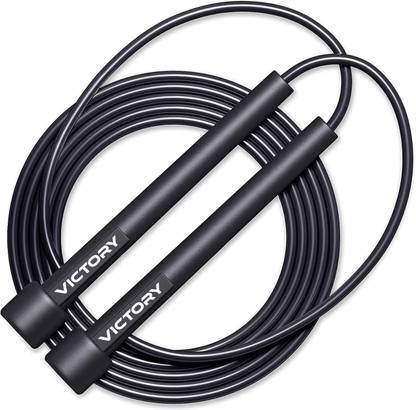 VICTORY Professional Adjustable Skipping Rope Jumping Rope With Comfortable Handles Freestyle Skipping Rope