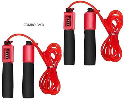 LAFILLETTE PACK OF 2 Counting Jump Rope Freestyle Sports Fitness Skipping Rope Freestyle Skipping Rope