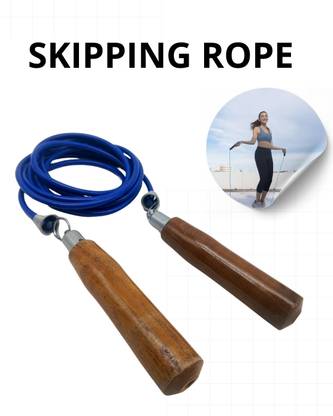 NV COLLECTION Comfort-First Skipping Rope with Wooden Handles and Ergonomic Shape Freestyle Skipping Rope