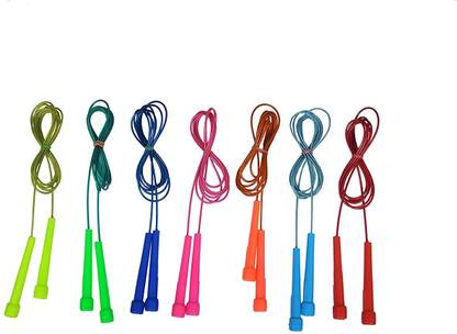 FITFIX Jump Exercise Skipping Rope for Unisex & Children (Pink 1 pcs) Freestyle Skipping Rope