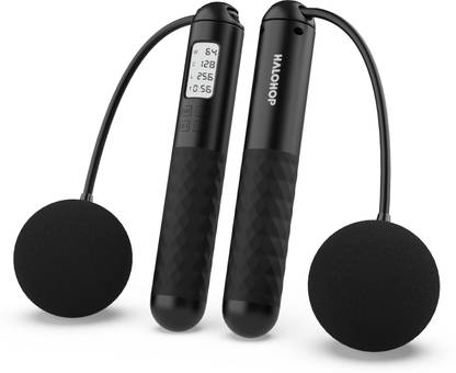 Halohop Skipping Rope with Calorie Counter, Cordless Jump Rope with Counter Weighted Skipping Rope