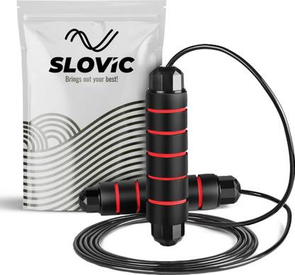 SLOVIC Adjustable Skipping Rope| Tangle-Free with Ball Bearing| Jump Rope for Workouts Freestyle Skipping Rope