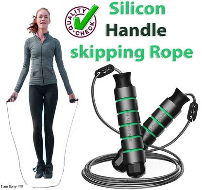 BQH Silicon Handle Skipping Rope for workout sports Freestyle Skipping Rope