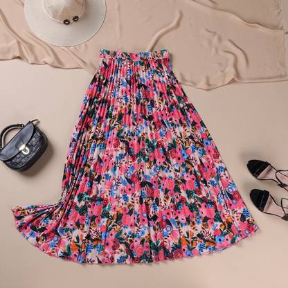 LookShine Printed Women A-line Multicolor Skirt