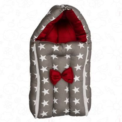 Baby Khazana Carry Nest Gray Star Large Size Sleeping Bag