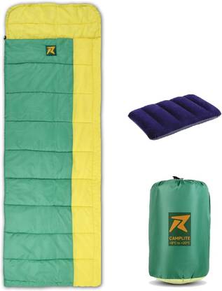 Rocksport Camplite Indoor & Outdoor Temp 8°C to 20°C, 1.1Kg (Yellow & Green) Sleeping Bag