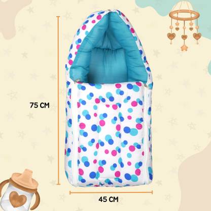 Teeny Weeny Multipurpose Carrying & Bedding Sleeping Bag (Pink Apple) Standard Crib