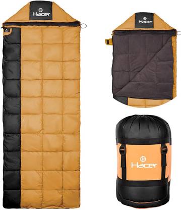 Hacer Half Mummy & Half Rectangle Shape for Camping Hiking Traveling (-10°C to +0°C) Sleeping Bag
