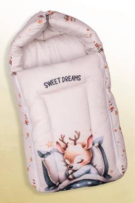 Kalayan Baby Sleeping Bag 3in1 Cotton Comfortable For New Born Baby Carry Bag 0-12 Month Sleeping Bag