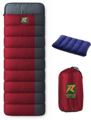 Rocksport Camplite Indoor & Outdoor Temp 8°C to 20°C, 1.1Kg (Grey & Maroon) Sleeping Bag